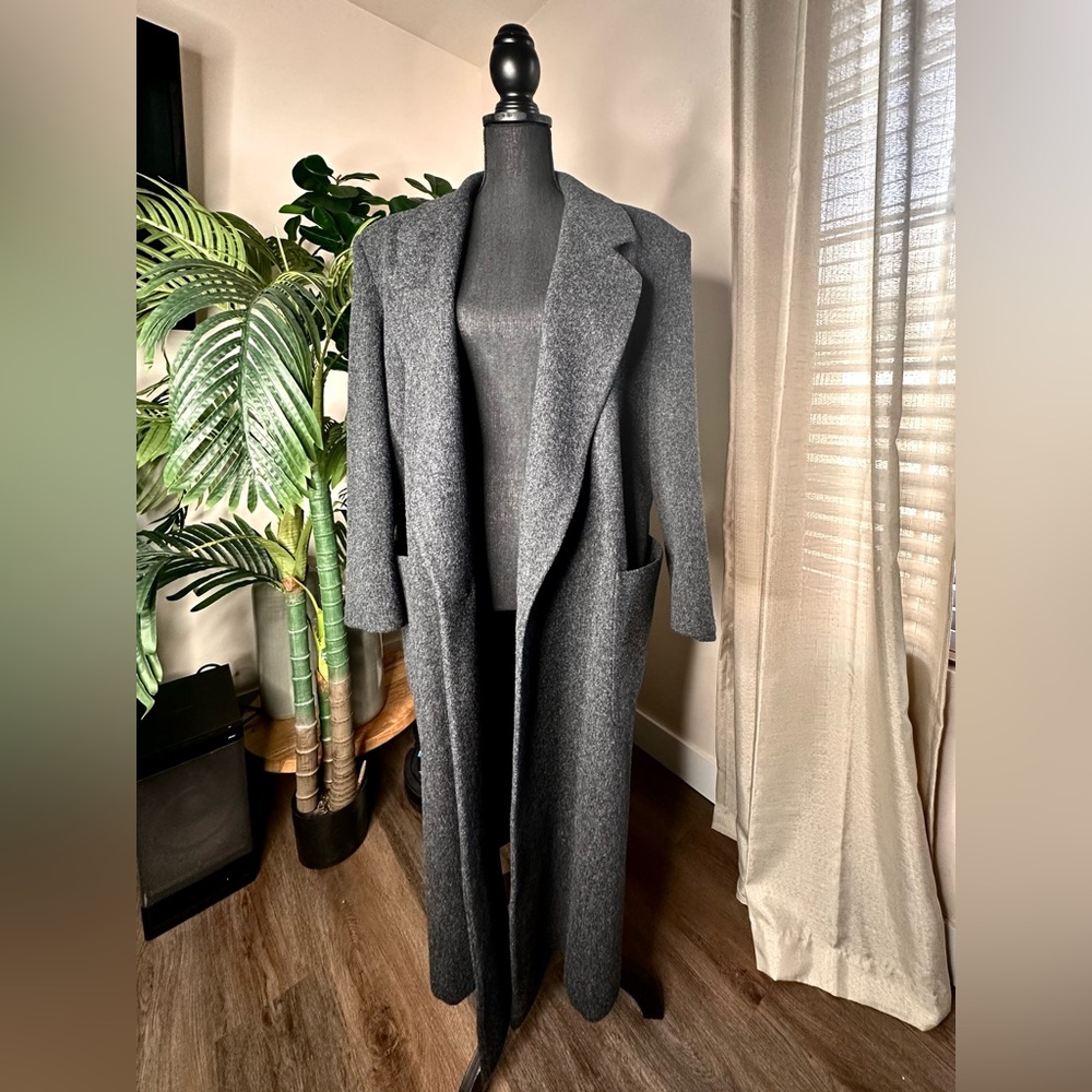 Ashley Scott Trench Coat in Gray